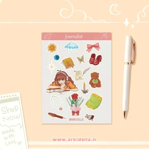 پک استیکر ژورنالیست (Journalist) سایز A6